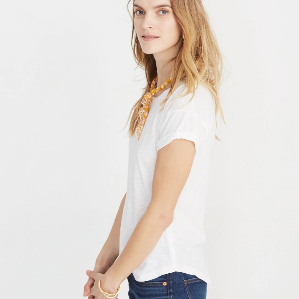 Madewell Whisper Cotton Crewneck Tee | Size M - Picture 5 of 7